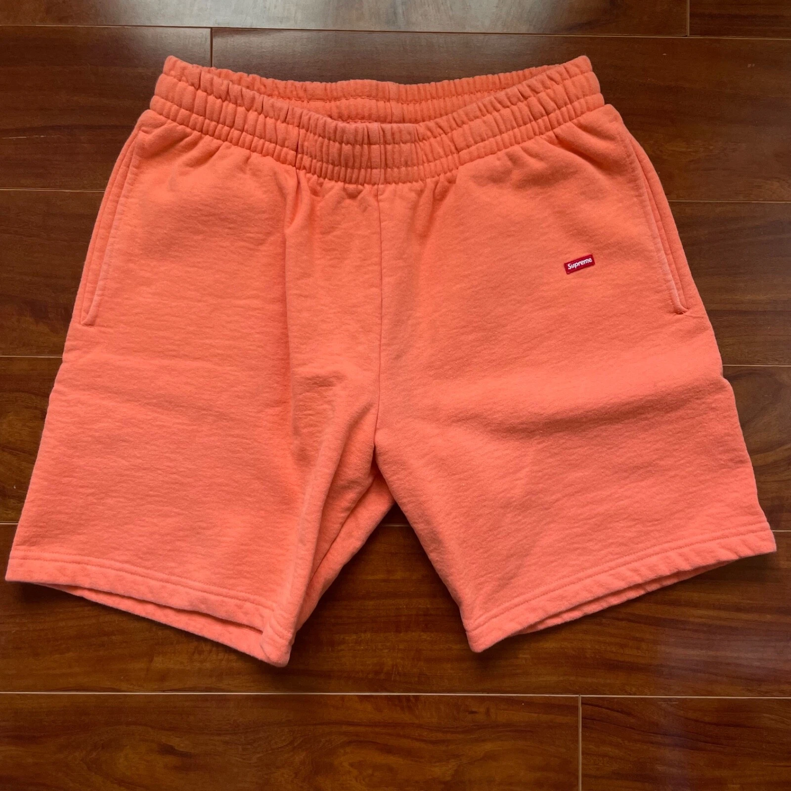 Short de survêtement Supreme New York petite boîte logo abricot T/S22 taille S