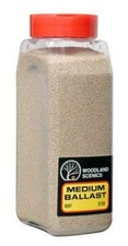 Woodland Scenics New 2024 Buff Medium Ballast Any Scale 32oz B1380
