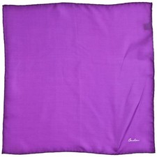 Corneliani Fazzoletto Uomo 100% Seta Viola Tasca Quadrato Regalo per Lui