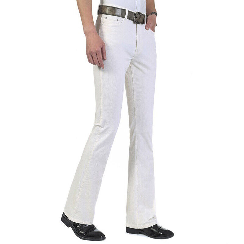 Men's Flared Bootcut Pants 70s Western Cowboy Bell Bottom Men's Flared Bootcut Pants 70s Western Cowboy Bell Bottom