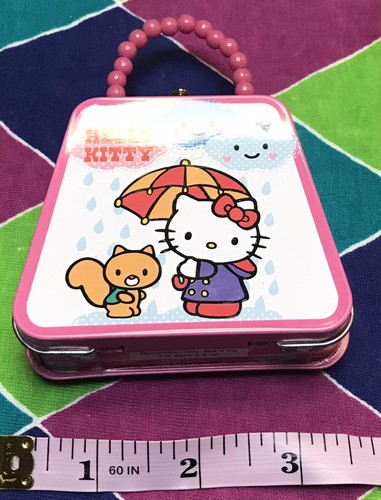 MINI MONEDERO HELLO KITTY CON ASAS, PVC ROSA Y BLANCO, ¡SANRIO 2005! - Imagen 4 de 20