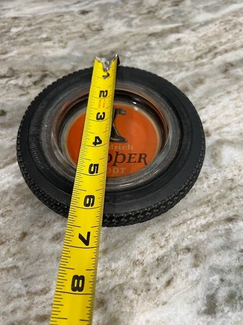 Cenicero anuncio bota con cremallera Goodrich años 20 antiguo Foto 2 de 4