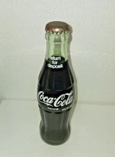 Vintage North Carolina ACL coca cola soda bottle Full 6 1/2 oz Fayetteville NC