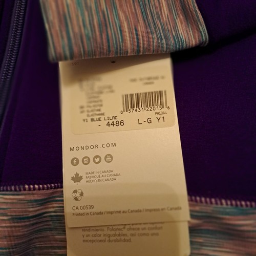 Mondor 4486 Damen Figur Eislaufjacke Polartec lila XL groß NEU Neu mit Etikett - Bild 4 von 6