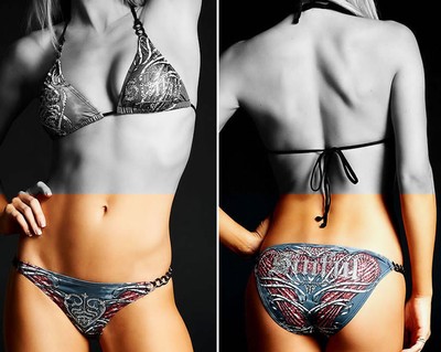 affliction bikini