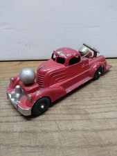 Vtg 1950's Hubley Kiddie Toy Die Cast Metal Fire Engine Complete Original Paint 