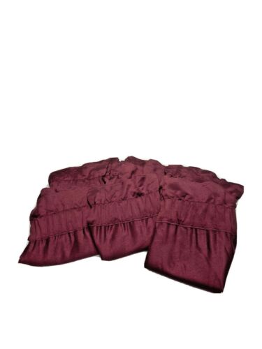 6 Vintage 1970s JC Penney Home Ascot Valances Rare Purple Curtains Luxury HTF - Picture 8 of 10