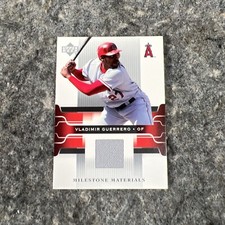 2005 Upper Deck Milestone Materials Vladimir Guerrero Relic Jersey Angels