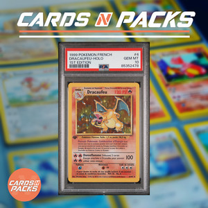 Carte Pokemon Dracaufeu 4/102 HOLO Base Set Edition 1 PSA 10 GEM MINT