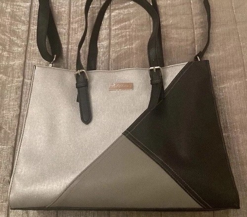 ALFHEIM Women’s Laptop Handbag Black Silver Grey Phone Business Office Work Bag - Picture 10 of 10
