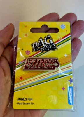 Persona 4 Golden PG 4 Junes ''Every Day's Great'' Hard Enamel Pin Collectible