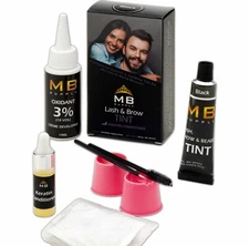Eyelash Eyebrow Tint Dye Color Kit with Keratin Serum Professional Quality USA