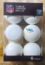 Miami Dolphins Table Tennis Balls 6 pack Collegiate Series Ping Pong Balls