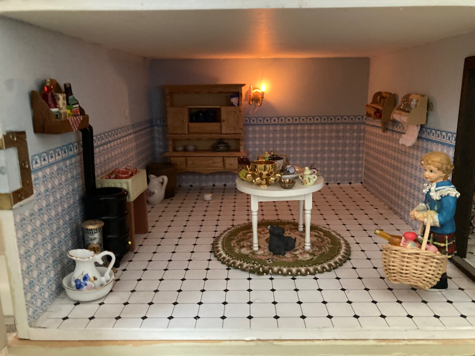 Large vintage doll house, dolls, furniture, accessories eBay