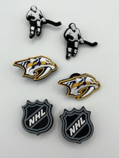 NHL Nashville Predators Hockey Team For Crocs Shoe Charms For Jibbitz - 6 Pieces