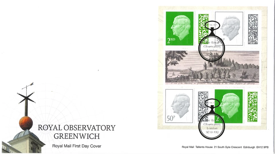 2025 GB ROYAL OBSERVATORY Set of 3 Stamps Mini Prestige FDCs 12.6.25 UNADDRESSED - Image 4 of 4