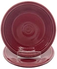 Fiesta Salad Plates Cinnabar Retired Homer Laughlin Fiestaware 7¼  Set of 2
