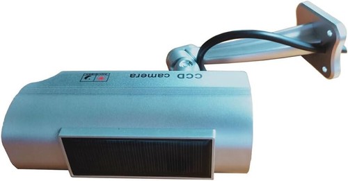 Solar Powered Dummy Fake Security Camera Bullet CCTV Surveillance with Simulated - Picture 3 of 6