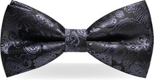 Mens Pre-tied Paisley Bow Tie for Wedding Party Adjustable Bowties