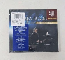 Andrea Bocelli Vivere Live in Tuscany CD/DVD Sealed