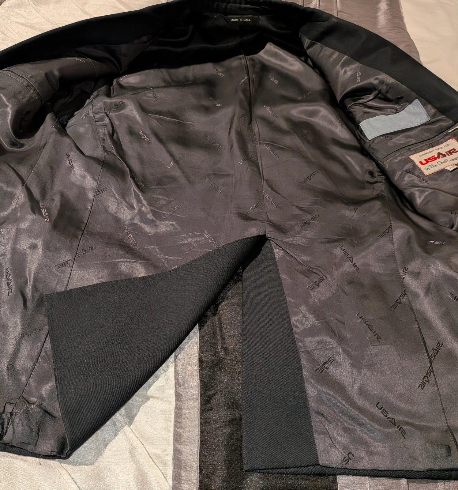 US AIR AIRLINE S PILOT'S VTG ORIGINAL CAPTAINS FULLY LINED CUSTOM JACKET JKT !!! image 12