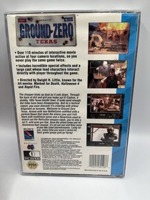 Ground Zero Texas (Sega CD, 1993) Complete With Foam!