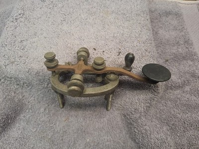 Vintage Bunnell Morse Code Telegraph Device Key Bunnell NY USA 1052