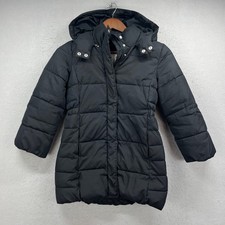 Gap Kids Puffer Parka Girl S Black ColdControl Ultra Max Primaloft Hooded Winter