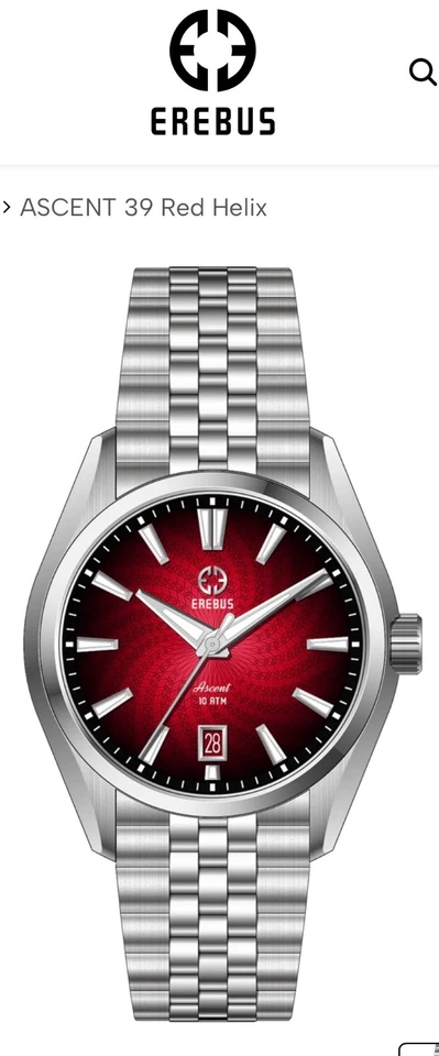Erebus Ascent 39mm Red Helix Dial - Image 2 of 4