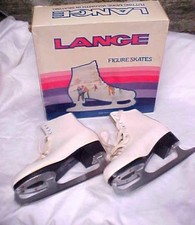 Vintage Lange Aquarius Figure Ice Skates Size 7 NOS Blade Italy Boot Taiwan