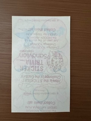 Vintage Stickers, Sandylion Maxi Sheet,locker Loot Unused,1