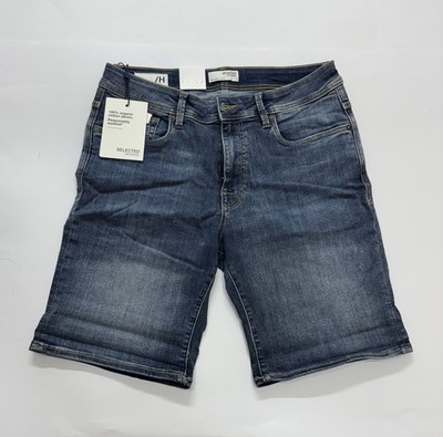 Bermuda Jeans Selected Herren Gr. L Neu