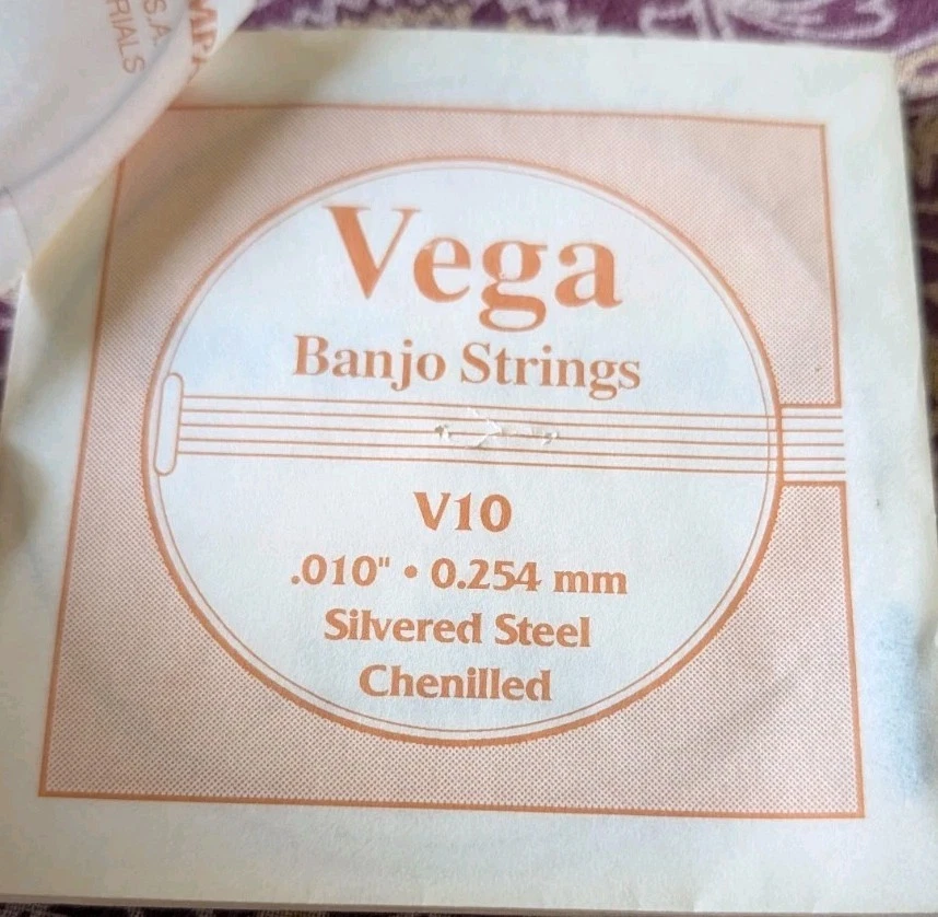 Vega Banjo Strings Set of 6 Silvered Steel Chenilled NOS - Image 3 of 4