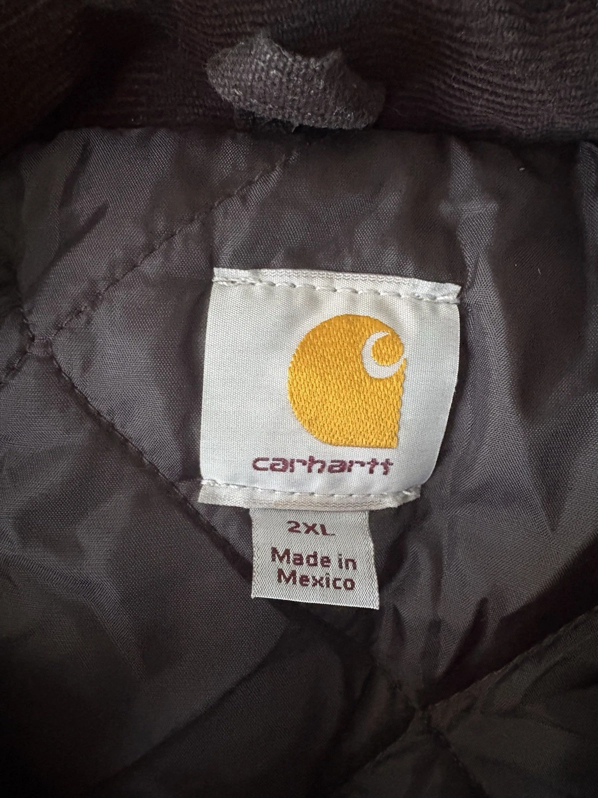 Carhartt Detroit Men's Black Canvas Cotton Lined Full Zip Jacket Relaxed 2XL - product detail image 2
