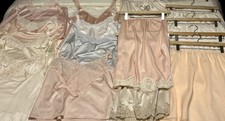 Vintage Lingerie Lot 19 Pc Cami Tops Half Slips Olga Shadowline Vanity Fair