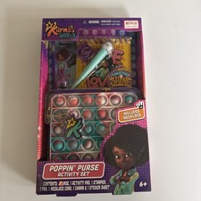 Karma's World Poppin' Purse Activity Set w/Purse, Pad, Stamp, Pen, Charm more