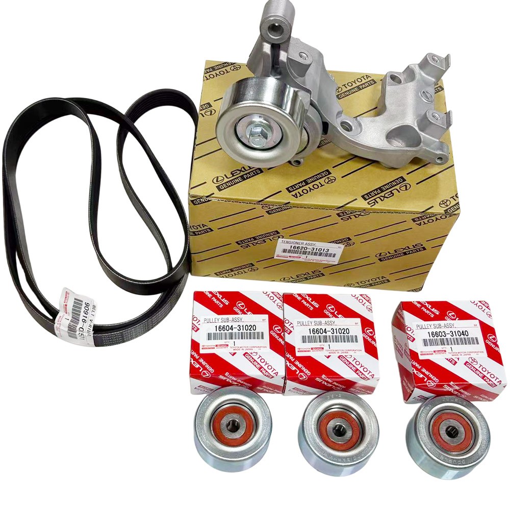 Genuine OEM Belt Idlers & Tensioner for Toyota 4Runner Tacoma FJ Tundra V6 1GRFE 2