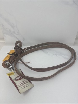Weaver Equine Pony Roper Rein Heavy Harnessroper Russet Brown 5/8 x 5 1/2  New