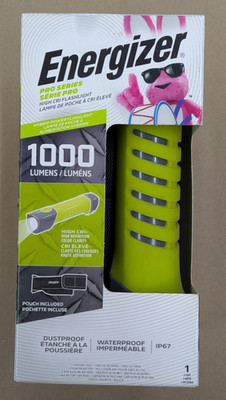 Energizer LED Flashlight 1000 lum Pro Series Rechargeable Waterproof Non Slip