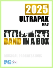 Band in a Box UltraPak 2025 - MAC - Music Audio Software - Product License - NEW