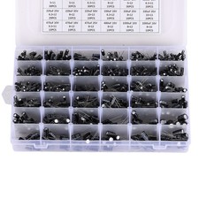 36 Values 1000PCS Aluminum Electrolytic Capacitor Assortment Kit 0.1uF  1000uF...