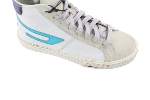 DIESEL S-Mydori ML W Women Sneakers EU36 White Leather Mid Top Lace Up RRP€220 - Picture 11 of 12