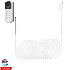 20ft/6m Power Cable and Adapter for myQ Smart Garage Door Video Keypad, Weath...