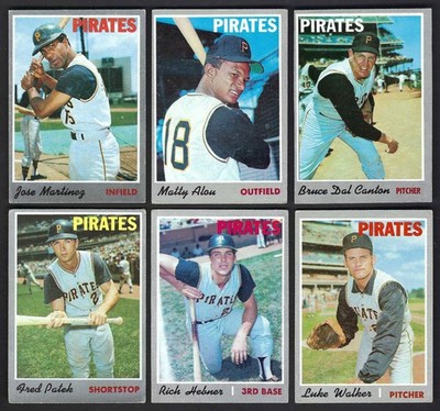 1970 1971 1972 1973 Topps Pittsburgh Pirates $.99 EACH (Must Pick At Least 2)