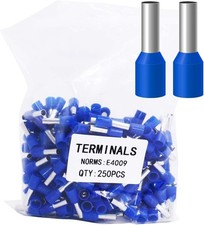 12 AWG Wire Ferrules Terminals 250pcs Insulated Cord Pin Ends Electrical