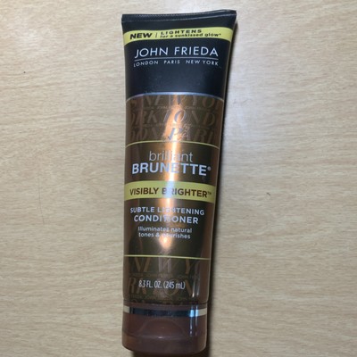 John Frieda Brilliant Brunette Subtle Lightening Conditioner + Glow Full Size 