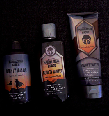Bath & Body Works Mandalorian & Grogu Bounty Hunter Set Spray Wash Cream