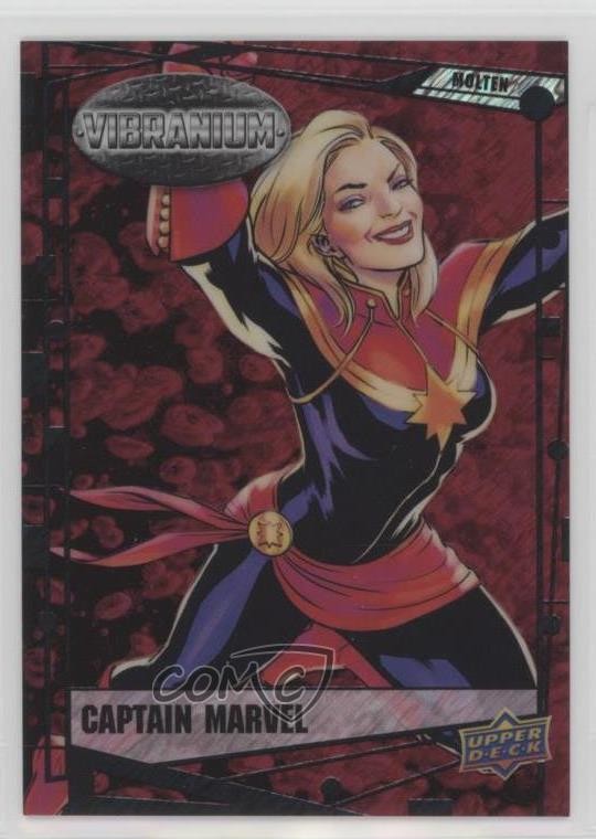 2015 Upper Deck Marvel Vibranium Molten Vibranium 6/299 Captain Marvel #2 4et