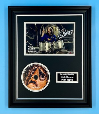 Nick Mason Signed Photo & CD Framed & COA Music Pink Floyd Poster Autograph Auto