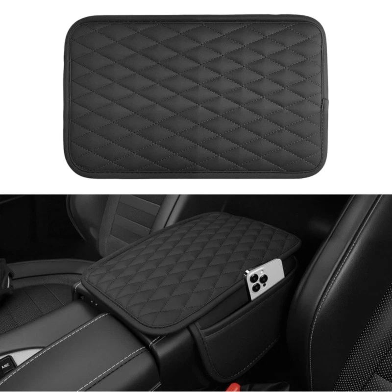 Cojín reposabrazos funda consola central coche con 2 bolsillos de almacenamiento almohadilla impermeable Foto 2 de 4